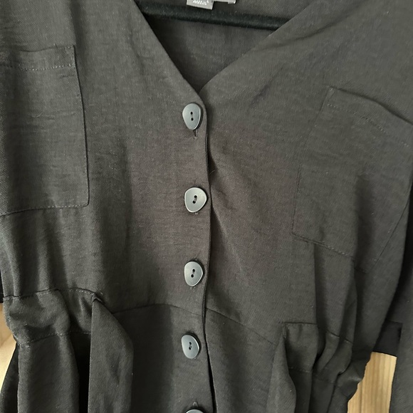 Black Button-Up Top by - Picture 2 of 2